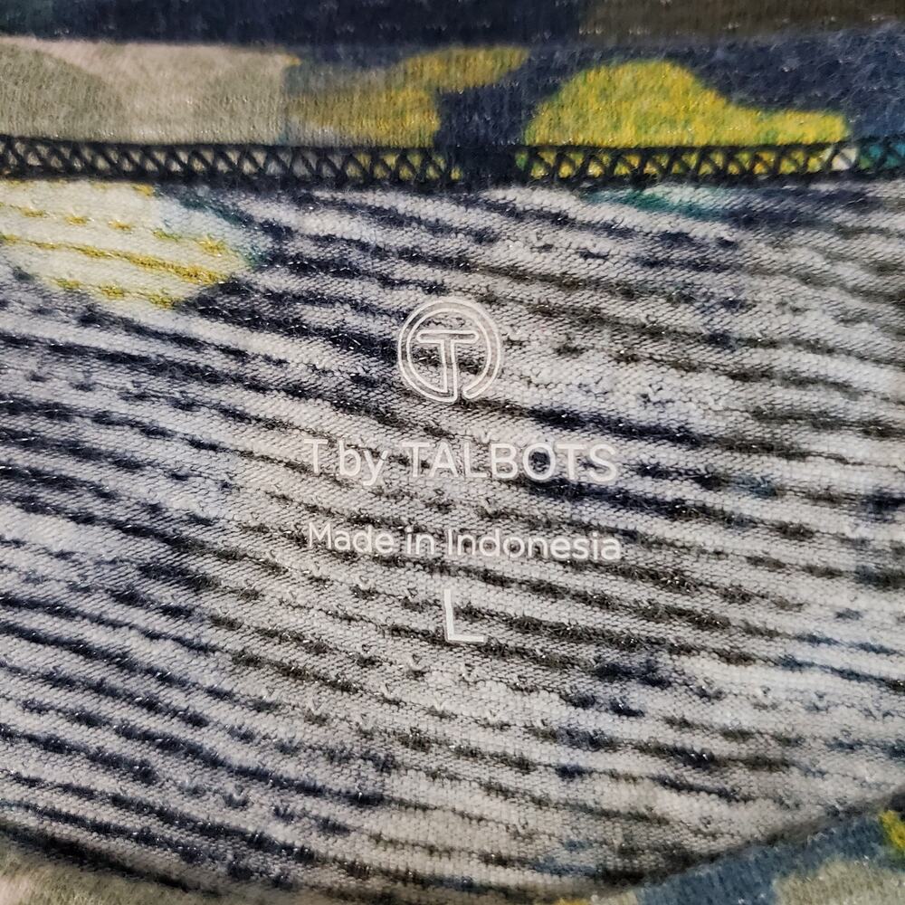 T By Talbots Abstract Watercolor Mesh Side Ruched… - image 6